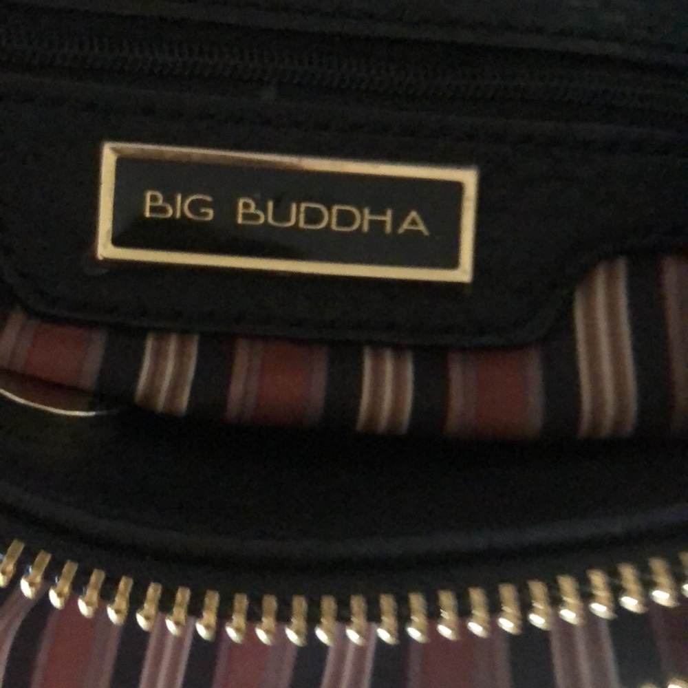 Big Budda Black purse with gold hardware and black tassel - Picture 6 of 6
